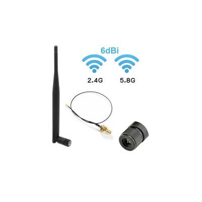 2.4GHz/5.8GHz Dualband Wi-Fi, IoT 6dBi SMA RF Anten - 1